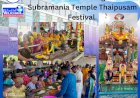 150 ஆண்டு கால கோலசிலாங்கூர் புக்கிட் பிளிம்பிங் ஸ்ரீ சுப்பிரமணியர் ஆலய தைப்பூச திருவிழா