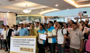 தமிழ்ப்பள்ளி  மாணவர்களுக்கான பேருந்து கட்டணத்திற்கு அரசு மானியம்  வழங்குதல்  நிகழ்வு – YB வீ. கணபதிராவ்
