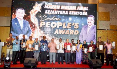 செந்தோசா சட்டமன்ற தொகுதியில்  சேவையாளர்களுக்கு விருந்தும் பாராட்டும்