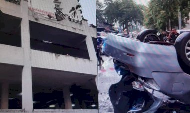 கார் கழுவும் ஊழியர் ஓ.யூ.ஜி பார்க்லேன் அடுக்குமாடியில், காரை ஓட்டிச்சென்றபோது விபத்து