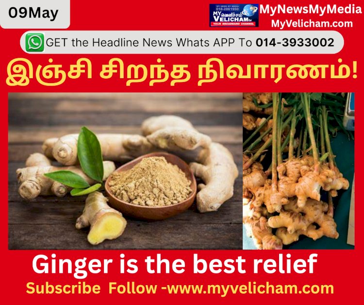 இஞ்சி சிறந்த நிவாரணம்!